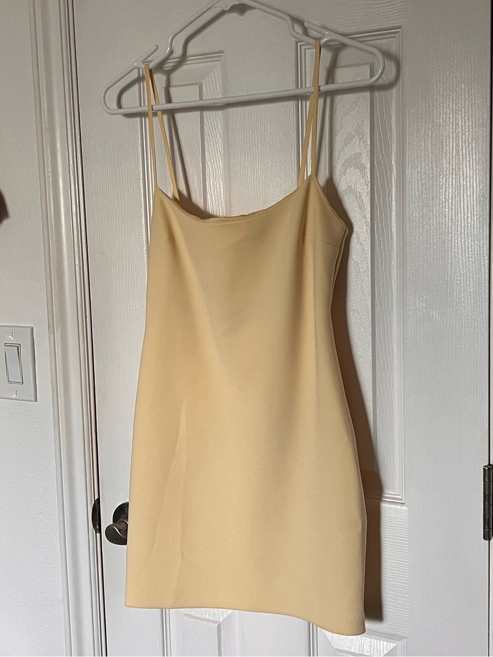 bec + bridge butter yellow minidress